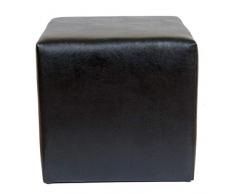 Milanino Kunstleder Sitzhocker ideal für Büros, Praxen, Schulen und Events | Sitzwürfel | Hocker 40 x 40 x 40 | Fußhocker | (schwarz)