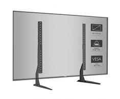 BONTEC Universal TV Ständer für LCD LED 22-65 Zoll Fernseher Tisch Standfuß Fernsehtisch TV Halterung Höhenverstellbar Fernsehstand