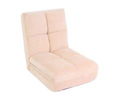TnSok Faules Sofa Ausklappbare Futon Einzelschlafsofa Klappbarer Lounge-Klappstuhl Verstellbare Bodenliege Schlafsofa Futon-Matratzensitz Sofa für Kinder und Erwachsene