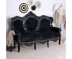 Barock Sofa Schwarz Couch Sitzbank Barocksofa Liege Antik Palazzo Exclusiv