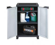 Hochwertiger Kunststoffschrank der ELITE Serie mit 2 verstellbaren Einlegeböden und je 20kg Tragkraft - mittlere Version