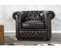 Invicta Interior 9684 Chesterfield Sessel mit Nietenbesatz, dark coffee