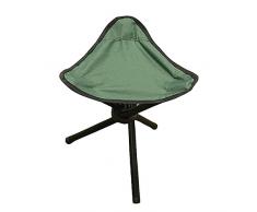 ZENUTA Camping Hocker Stahl 3-Bein-Hocker Faltbar Stabiler Falthocker Leichtgewichtshocker für Fischen Camping Wandern