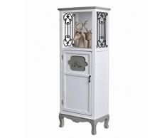 Unbekannt Vintage Schrank Garderobenschrank Dielenschrank Regal Weiss Standregal Antik mxa078Palazzo Exklusiv