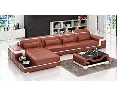 Its-Me Futuristische Designer Sofa Kombinationen|von Uns konfiguriert oder selbst stylen|feinstes weiches Leder|Wohnlandschaft|Ledercouch|LED|Bluetooth Lautsprecher|USB|