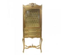 Casa Padrino Barock Vitrine Gold ModF3 - Vitrinenschrank