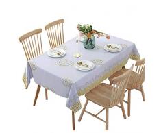 CHFQ Tischdecke PVC Reinigung abwischen Rechteckig Quadratisch Kaffeetisch öLbestäNdige wasserdichte Vinyl-Tischdecke Wachstuchtischdecke Moderne Tischdecke FüR Küche Garten Freien Innenbereich