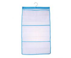 VROSE FLOSI 6 Aufbewahrungstaschönähängende Netz Duschcaddy Platzsparende Badezimmer Zubehör Quick Dry Bad Organizer mit Einzelhaken (Sky-blau)