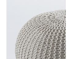Contemporary Living Pouf Like, Cremefarben