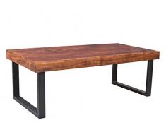 Woodkings® Couchtisch Ettrick 116x57cm, Holz Akazie braun, Echtholz modern, Design, Massivholz Lounge Coffee Table günstig