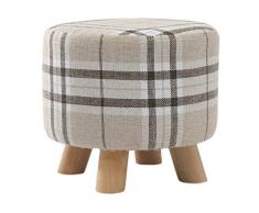 Stuhl aus Massivholz, Schuhbank, Sofa, Hocker, Stoffhocker, abnehmbarer Stoffbezug (Farbe: C, Größe: hoch), B, High