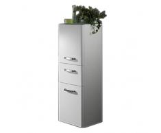 Held Möbel 218.3044 Phoenix Midischrank 2-türig, 1 Auszug, 2 Einlegeböden, 35 x 114 x 35 cm, hochglanz weiß