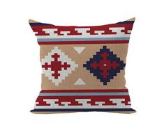 Nunubee Retro Baumwolle Leinen Kissenbezug Platz Dekorative Akzente Setzen Fall Sofa Kissen Stil 10
