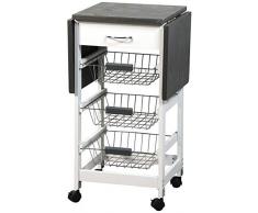 Kesper Küchenwagen, 25816 13, Maße: 45/97 x 37 x 75,5 cm, Holz