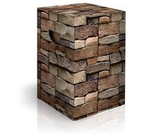 murando Papphocker Motiv Steine 45x30x30 cm faltbar Papier Hocker ergonomischer Karton Photohocker Falthocker f-C-0297-ap-a