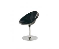 Kartell 4835E6 Schalensessel Ero/S schwarz glänzend DrehfuÃÂ