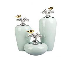 WKSW Dekorative Accessoires Wohnaccessoires Wohnzimmer Klassische Wohndekoration TV-Schrank Veranda Antiker Schmuck Chinesischer Vogel Vorratsbehälter Modellhaus Forschung Kunsthandwe