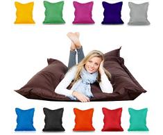 Sitzsack Rechteckig Riesensitzsack Beanbag Sitzkissen Indoor Outdoor Sitzsäcke Kinder Bodenkissen Erwachsene Freizeit Schule Kindergarten Lounge (XL-XXXXL; 12 Farben)(XL= 145 x 100, Hellgrün)