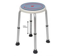 Badhock Badestuhl Duschhocker Duschstuhl Duschhilfe Duschsitz verstellbar (360°)
