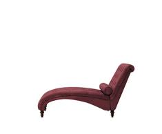 Beliani Moderne Chaiselongue in Burgunderrot Samtstoff Muret