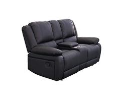 LD-Handel 2er Couch Kinosessel Sofa Cinemasessel Wohnzimmer Fernsehsessel Cupholder Sessel SJCF-8017