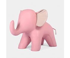 Yuanyuanliu Großer Tierledersitz Hocker Haushalt Pendel Hirnrinde Orang-Utan Elefant Nilpferd Giraffe Tiger Und Löwe Stuhl Einhorn (Color : A)