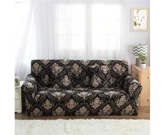 Meiju Elastischer Sofabezug Ecksofa, Sofa Überwürfe Sesselhussen Hautfreundlich Stretch Abdeckung Elastischer Antirutsch Stretchhusse Weich Möbelschutz (3 Sitzer 195-230cm,Barock)