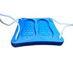 HOQ Fußschaukel Blau Stehschaukel Schaukelsitz Schaukel Schaukelbrett Kunststoff