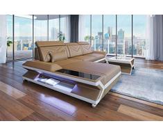 Sofa Dreams Designersofa Napoli in der L Form mit Beleuchtung