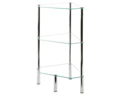 Pharao24 Eckregal aus Glas Elvira