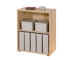 Inter Link 19500010 Regal Parini 1, 1 Boden, 2 Fächer Sonoma Eiche