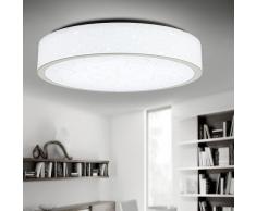 Style Home LED Deckenlampe Wandlampe Badleuchte 4 Farben Warm Kalt neutral-weiss und Nachtmodul X288-33W Weiss Ø 500mm