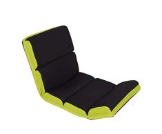 TnSok Lazy Sofa Sofa Chair Verlängern Lounge Schlafsofa Klappbare Bodenliege Sleeper Futon Matratze Sitz Stuhl Sofa für Kinder und Erwachsene (Farbe : Schwarz, Größe : 122 * 52 * 12cm)