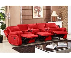 Mapo Möbel Ledersofa Kinosofa Relaxcouch Fernsehsofa 5129-Cup-3-8401