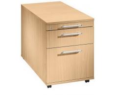 Rollcontainer SIGNA TC (Hängeregister) mit Relinggriff Buche