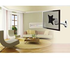 HFTEK Monitor TV Wand Halterung Halter Wandhalterung für Bildschirme von 15 bis 27 Zoll mit VESA 75/100 (HF17SW)