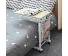 Tische Beistelltische Mit Rollen, Snack Handy, Mobiltelefon Höhenverstellbar Sofa-Beistelltische C Seitlichem Stauraum Für Couchtische CJC (Color : T5)