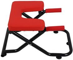 COUYY Faltbare Yoga Stuhl Inverted Hocker - Standing Yoga Stuhl Inverted Hocker, geeignet für die Unterbringung, Gymnastik-Eignung Ideal Schulterstütze Stuhl, Übungsleiter Rahmen,Rot