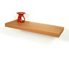 living-by-design Wandboard Bobby Kernbuche Dekor 60cm - Deutsche Herstellung Schablone und Schrauben - Wandregal Wandbord