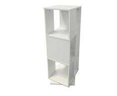 Style home Garderobe Holz Garderobenständer Kleiderständer Flur Diele Schlafzimmer Wartezimmer acht Haken Weiß und Bambus
