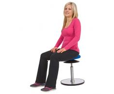Sport-Tec Ergo Pendelhocker Standard Stehhilfe Sitzhocker Höhenverstellbar ø 30 cm BLAU