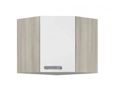 idealShopping GmbH Küchen Eckhängeschrank Genf OED606-9 in weiß 60 cm