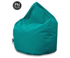Patchhome Sitzsack Tropfenform - Türkis für In & Outdoor XXXL 480 Liter - mit Styropor Füllung in 25 versch. Farben und 3 Größen