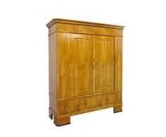 Biedermeier Schrank um 1860 | Kleiderschrank aus Kirschbaum furniert | Antiker Dielenschrank zerlegbar (9500)