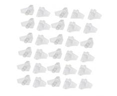 Sourcingmap® 5 mm Kunststoff Regal Unterstützung Pin Ohrstecker 30 Stück für Küche Schrank Regalen