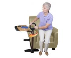 Able Life Able Tray Table, Verstellbarer Esstablett und Drehbar Laptop-Schreibtisch mit Ergonomischem Sicherheitsgriff, Beweglicher Sofa-Beistelltisch, Aufstehhilfe