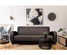 Quattro Meble Echtleder 3 er Sofa Mediolan Breite 230cm aufklappbar mit Schlaffunktion und Bettkasten Ledersofa Echt Leder Couch große Farbauswahl !!!