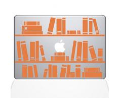 Die Aufkleber Guru 1649-mac-12 m-p Bücherregal Bibliothek Aufkleber Vinyl Aufkleber, 30,5 cm MacBook, orange