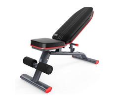 JDKC Klappbarer Sporthocker Multifunktionaler Gewichtheberstuhl, Klappbarer Fitnessstuhl, Verstellbare Position, Geeignet Für Krafttraining/Beinübungen/Liegestütze