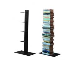 Radius Design booksbaum Single Stand klein schwarz, 3tlg. Best.aus: Halterung + Fuß + Einlegeböden